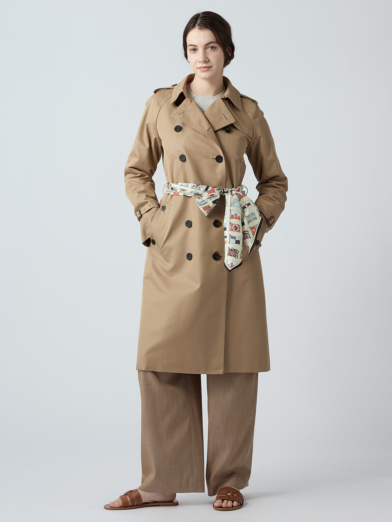 美品　liten トレンチコート DRESSTERIOR｜【ウォッシャブル/美シルエット】ライトトレンチコート
