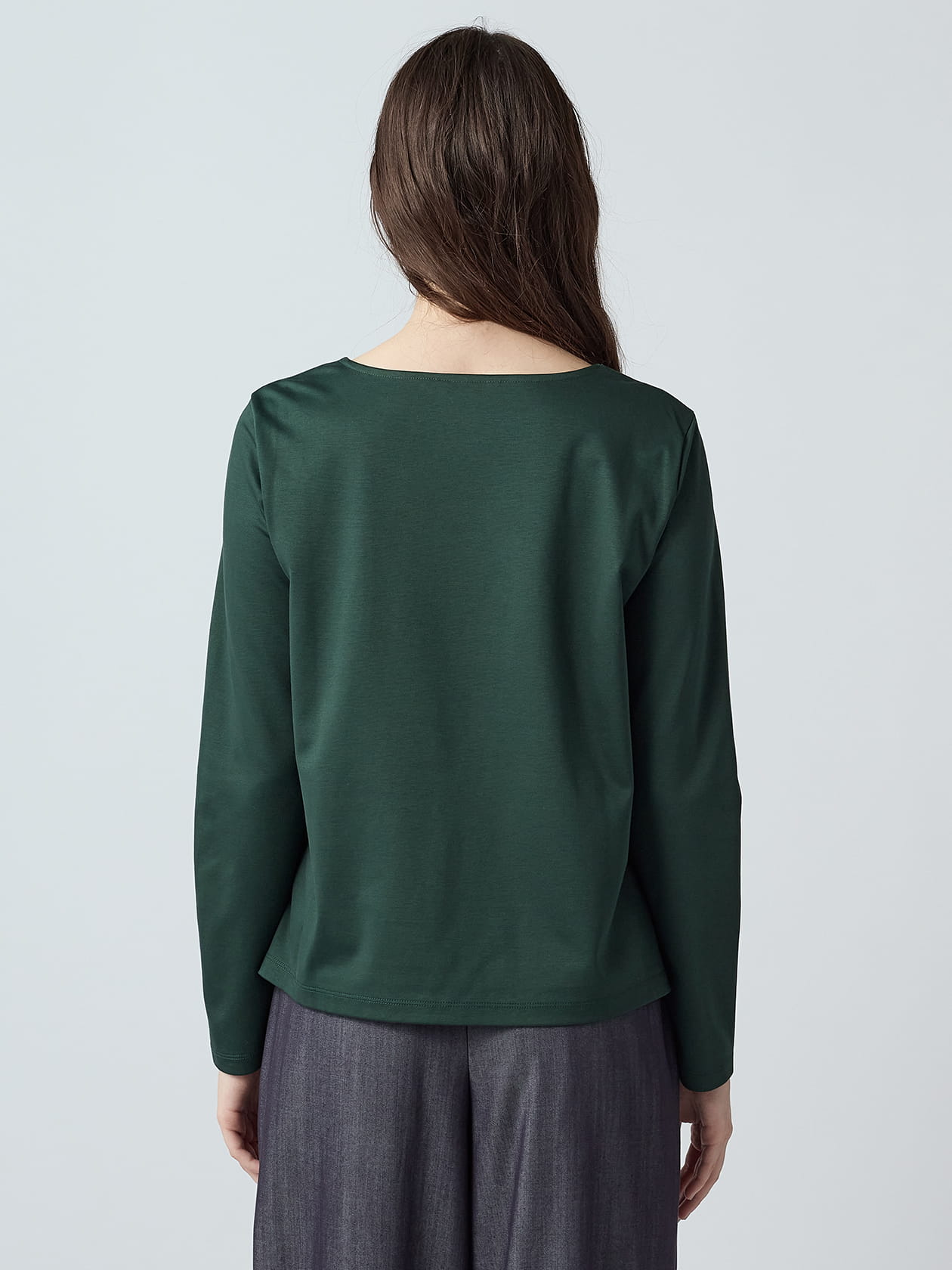 ロゴ刺繍ポンチカットソー