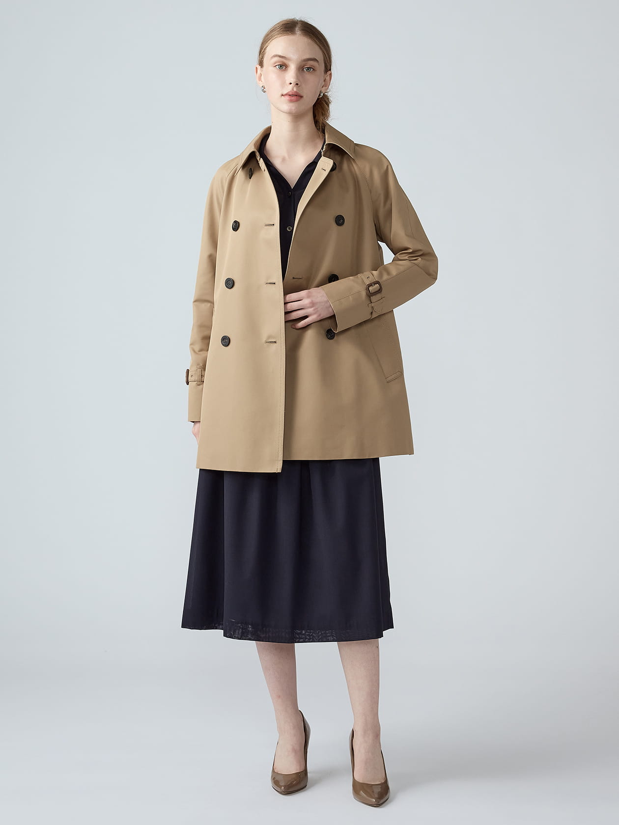 Mimi】A LINE TRENCH COAT