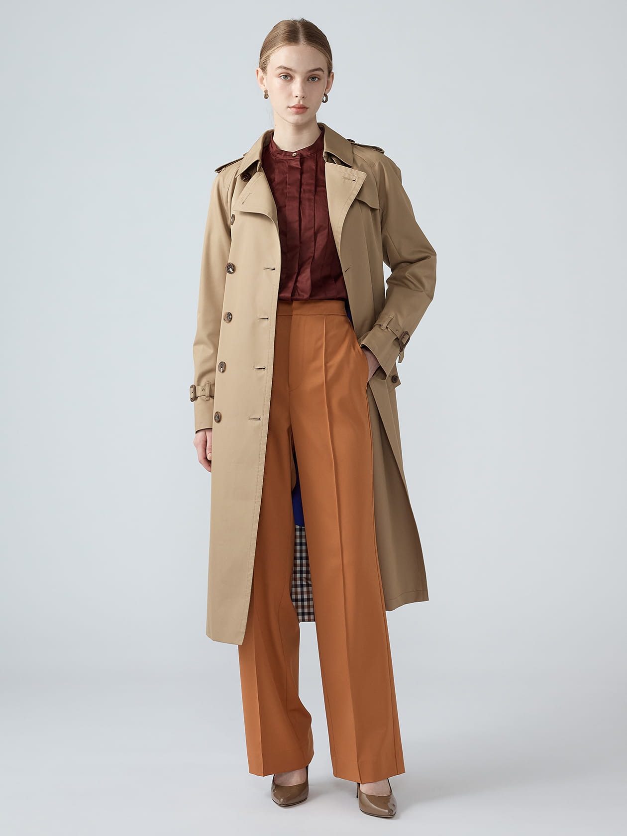 Sophie】BASIC TRENCH COAT MAXI