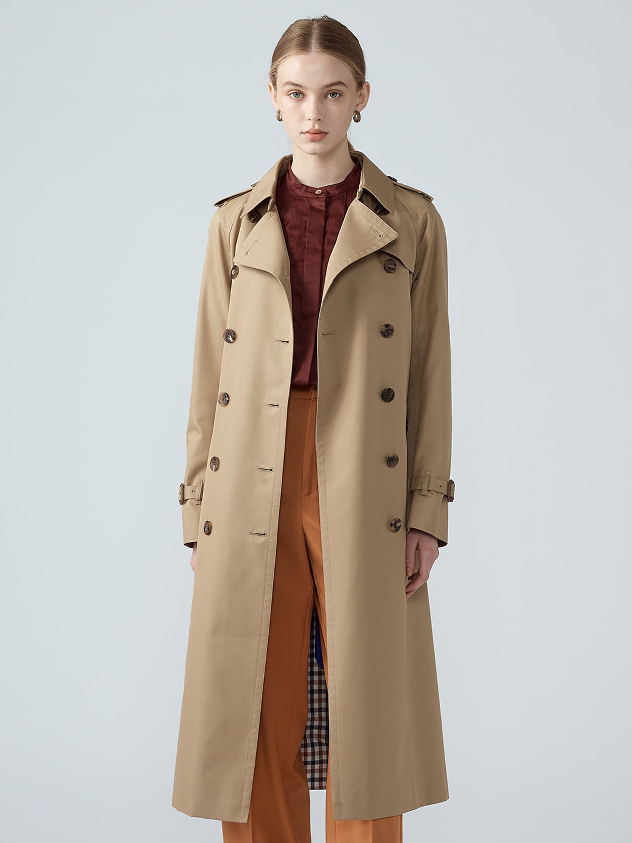 Sophie】BASIC TRENCH COAT MAXI