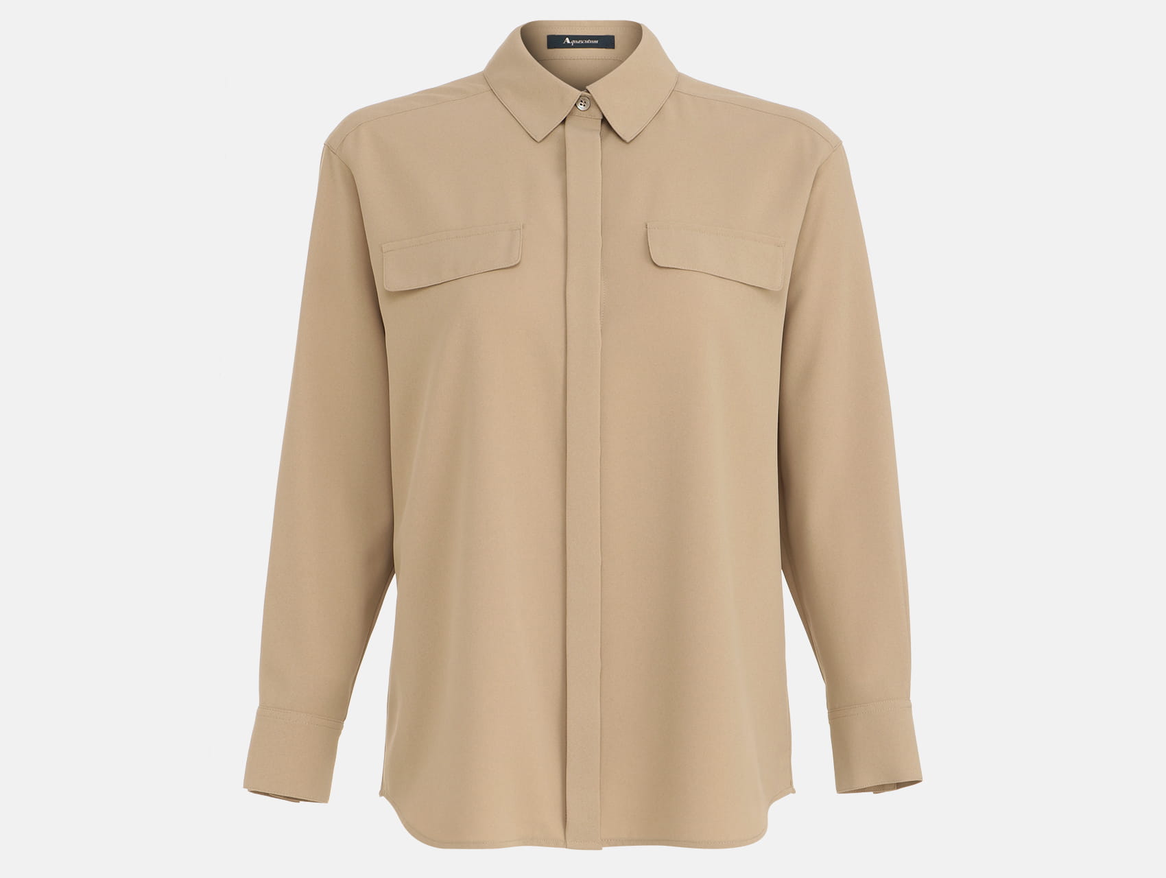 Aquascutum パウダークロスブラウス 長袖シャツ クィーンサイズ 15 パウダークロスブラウス（セットアップ可能商品）