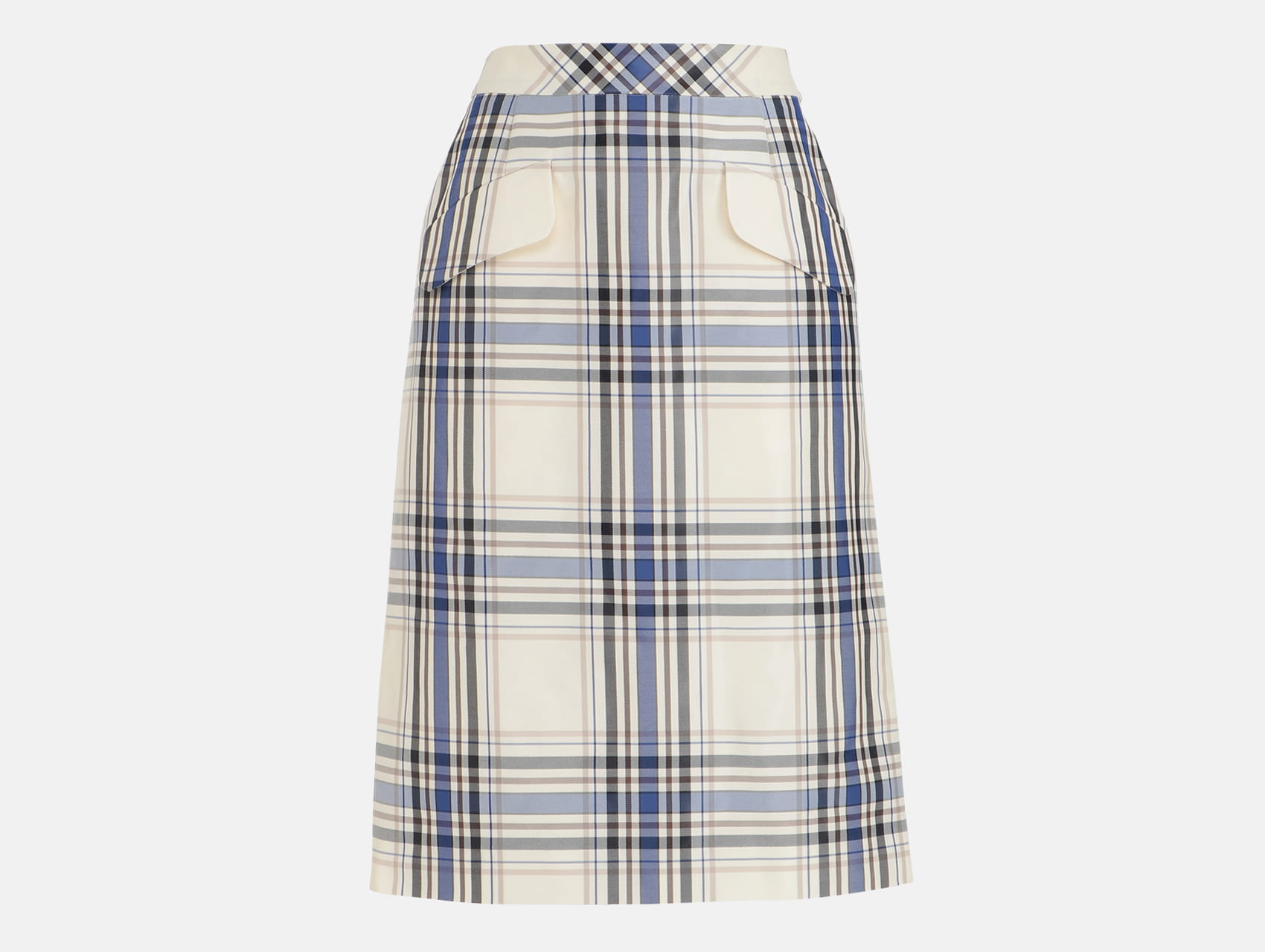 Aquascutum チェックスカート グロッシーチェックスカート