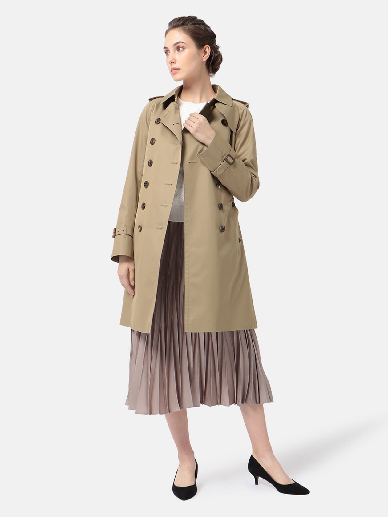 クイーンサイズ】BASIC TRENCHCOAT SHORT