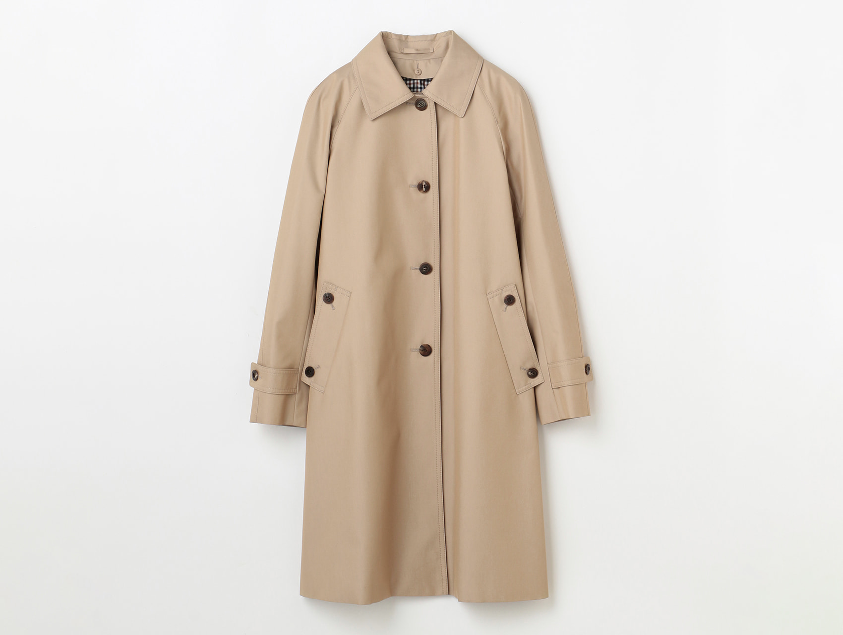 定価14.6万/Aquascutum/ライナー付ステンカラーコート/34サイズ-