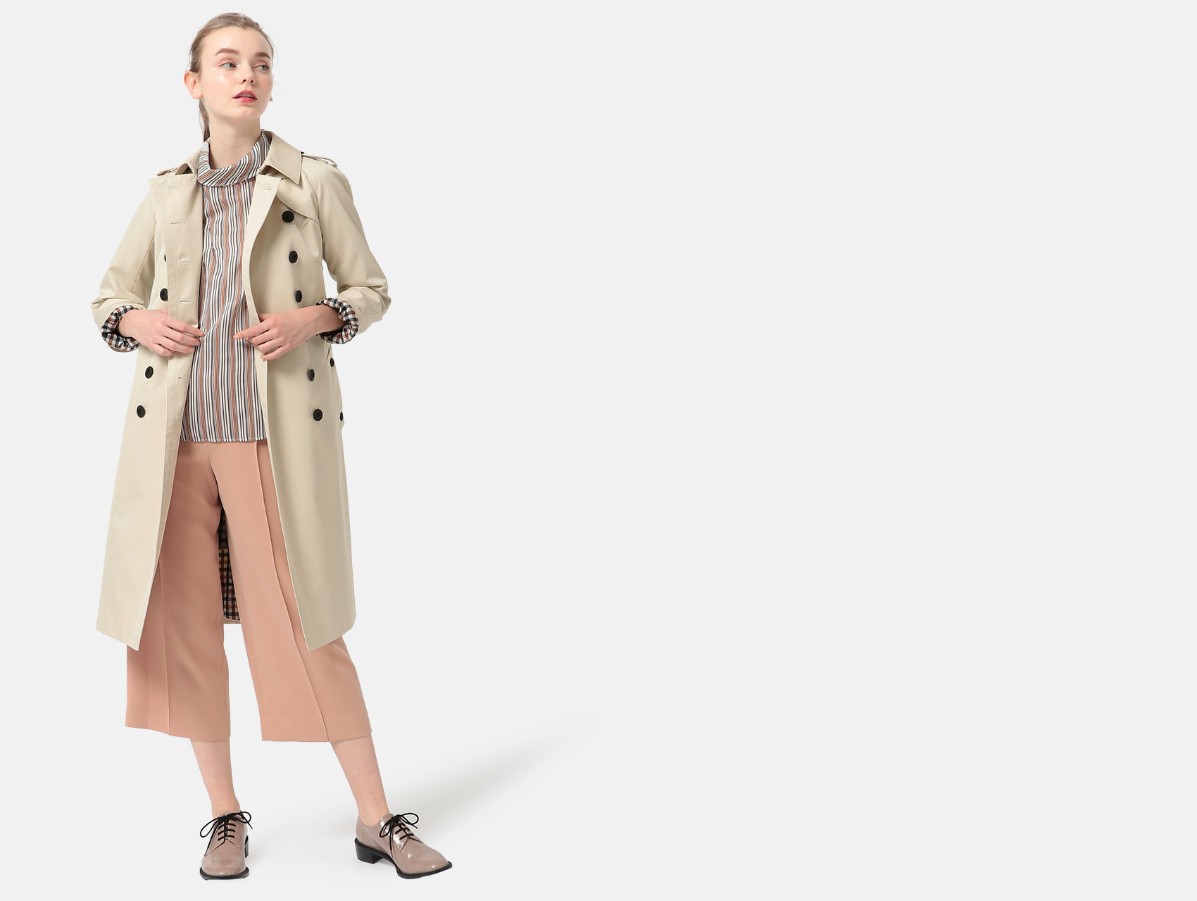AQW】BASIC TRENCHCOAT LONG