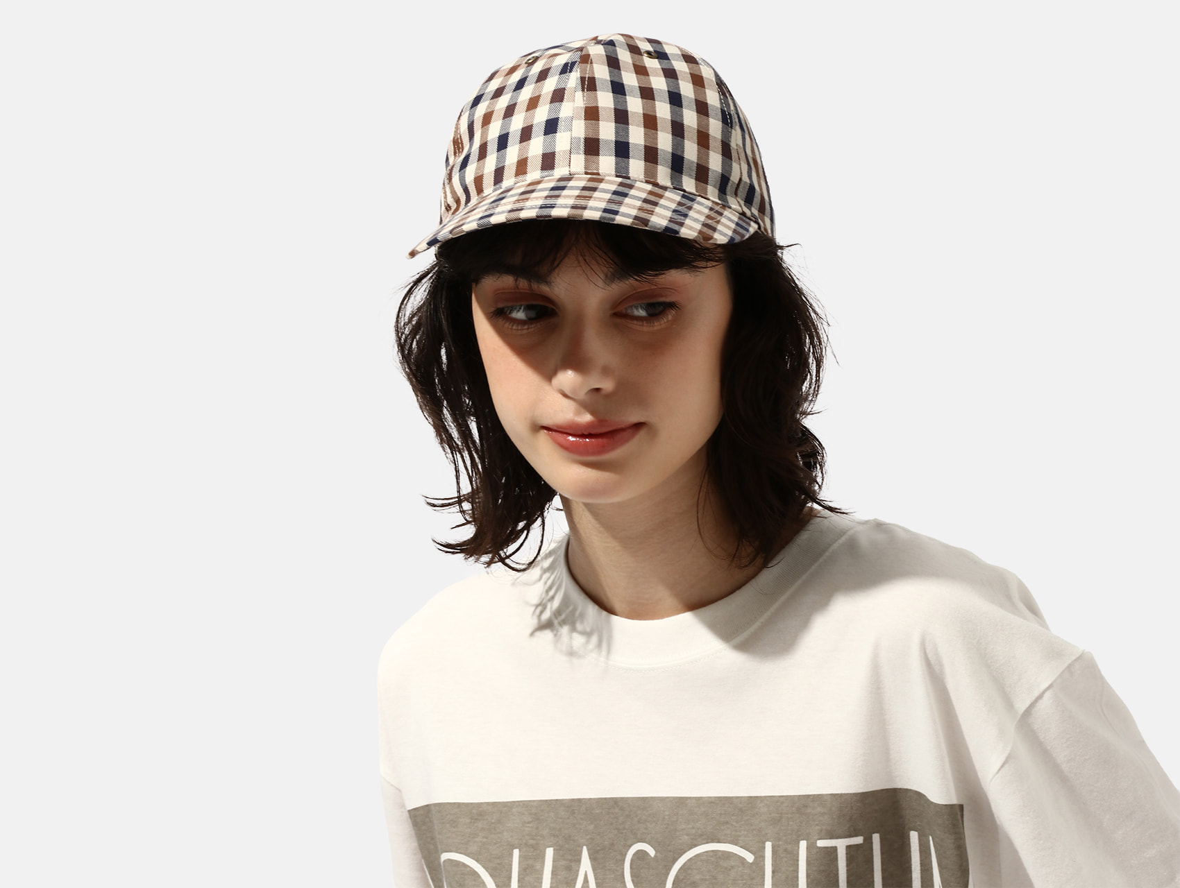 日本未発売 Aquascutum アクアスキュータム ハンチング クラブチェック