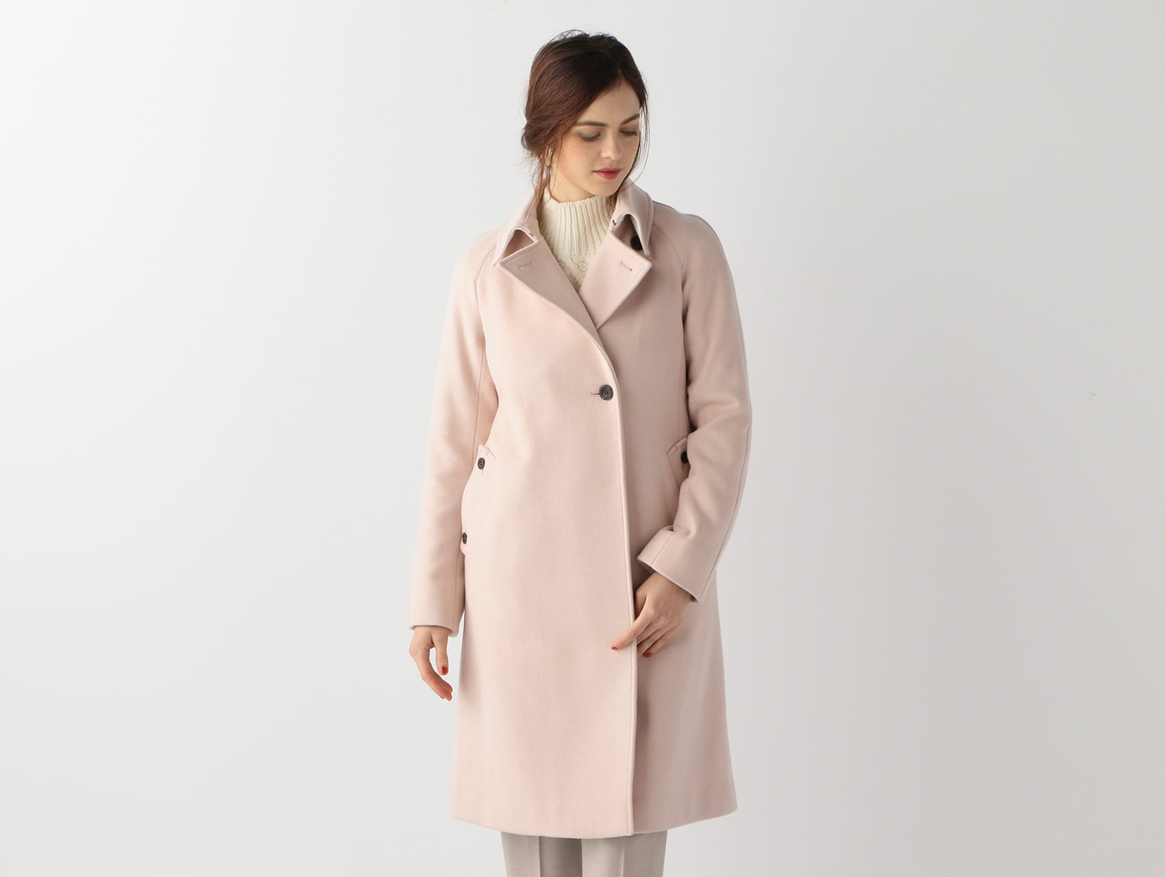 Aqw ウールロングコート