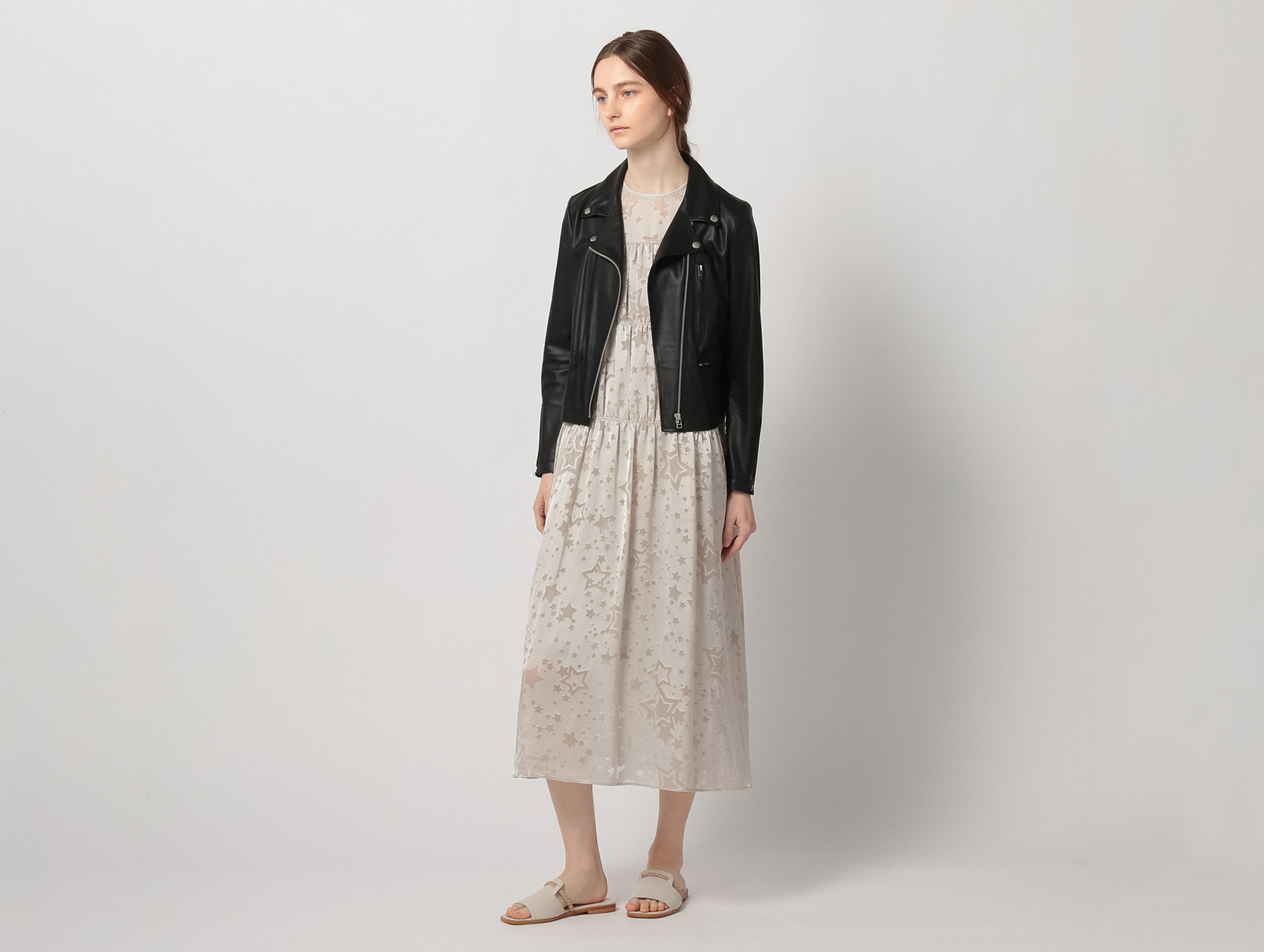 大きいサイズ【Aquascutum】極美品カウレザーライダース