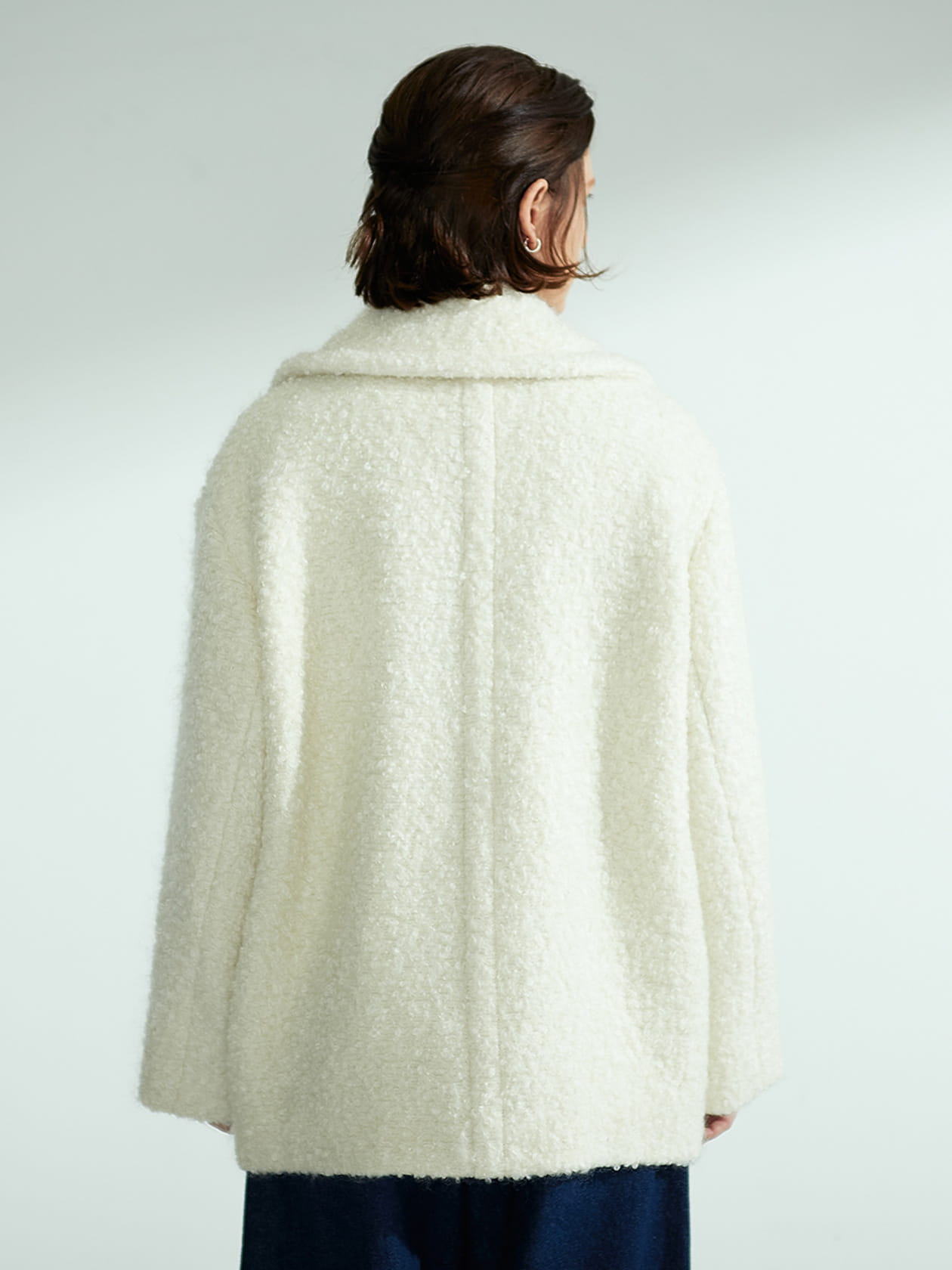 AQW】モヘアダブルブレストコート