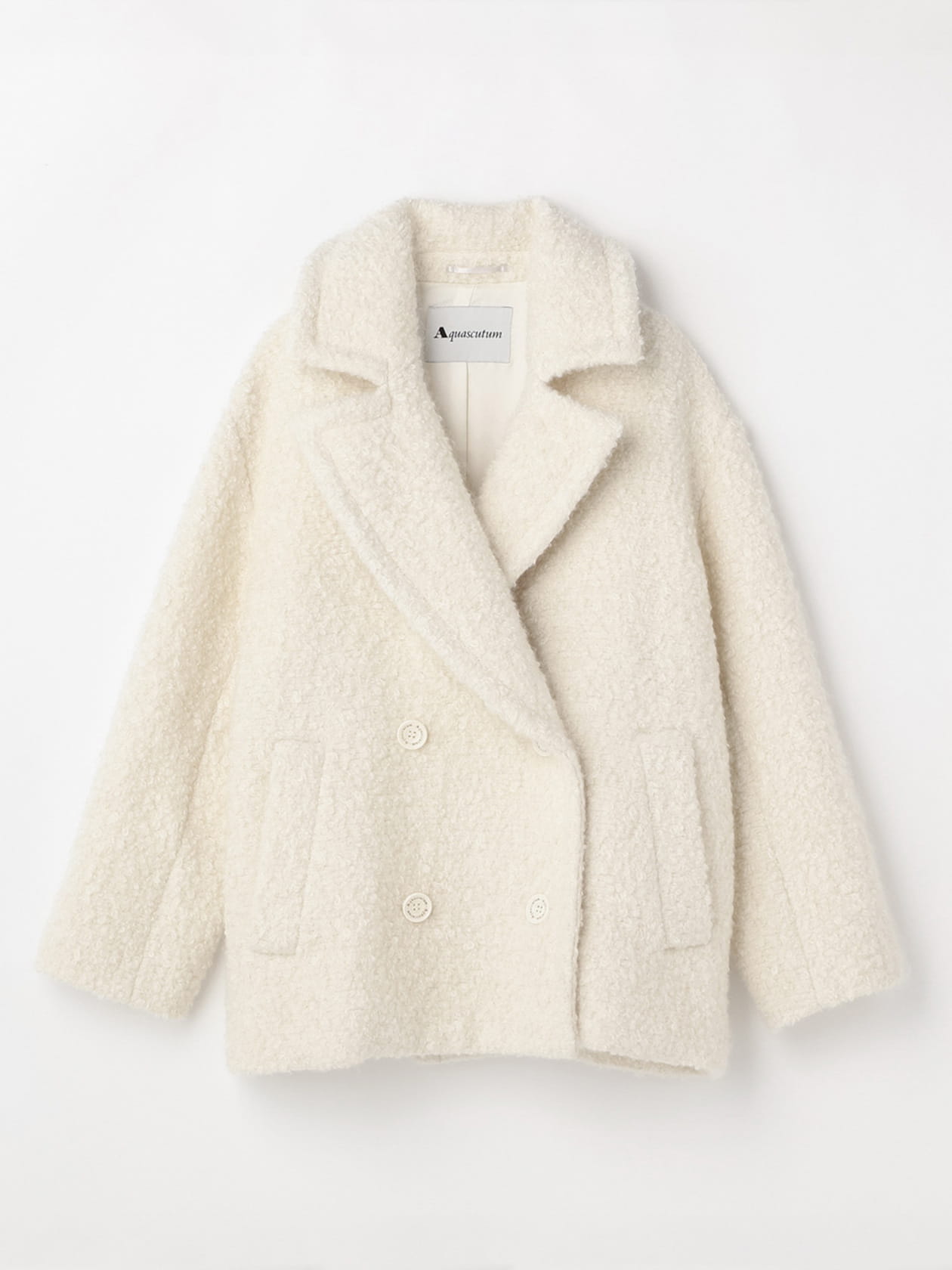 AQW】モヘアダブルブレストコート