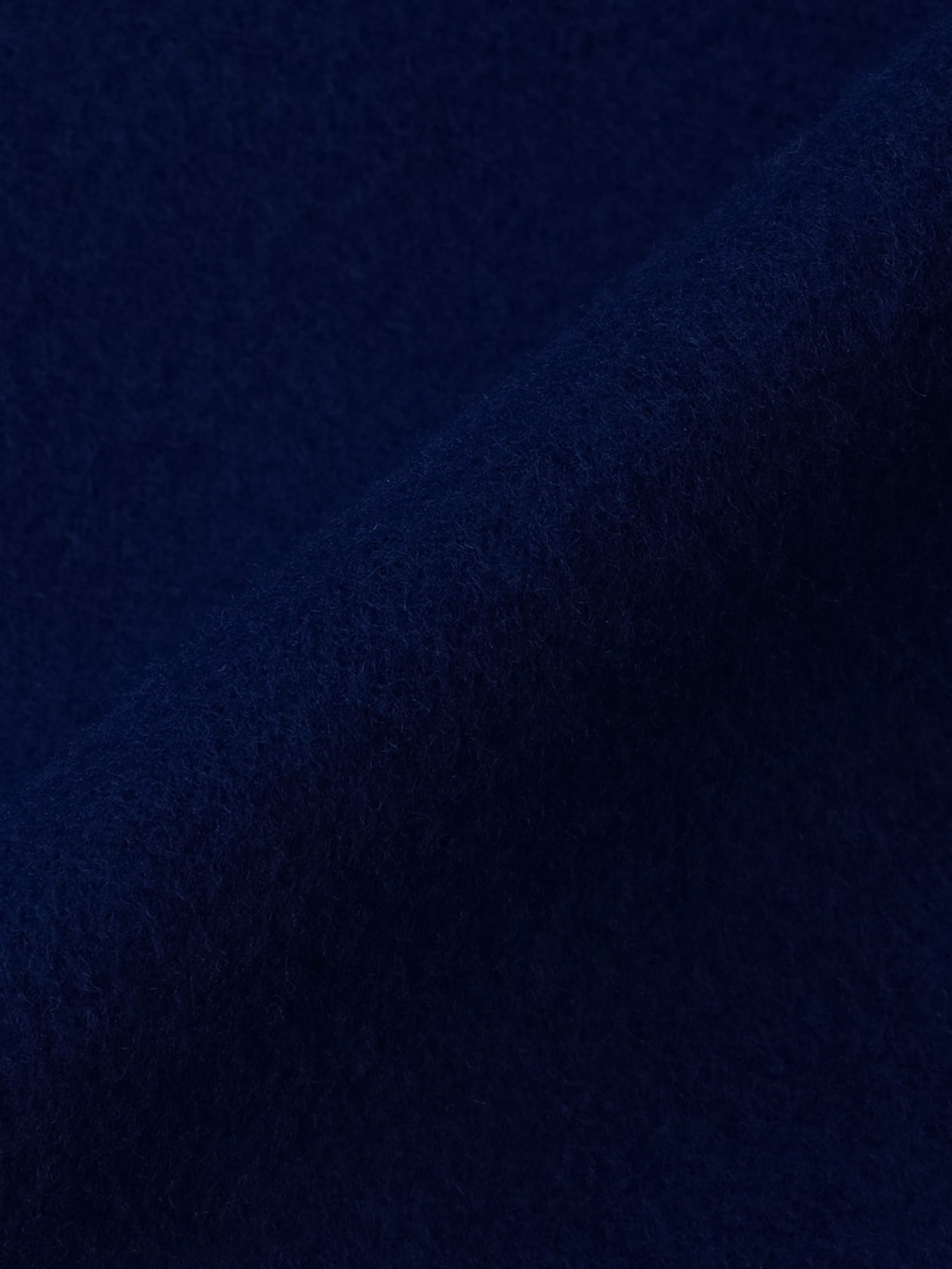 フルーツオブライフ　ウールショートコート / 青鈍色(ネイビー) AQW】バイカラーダブルフェイスショートコート