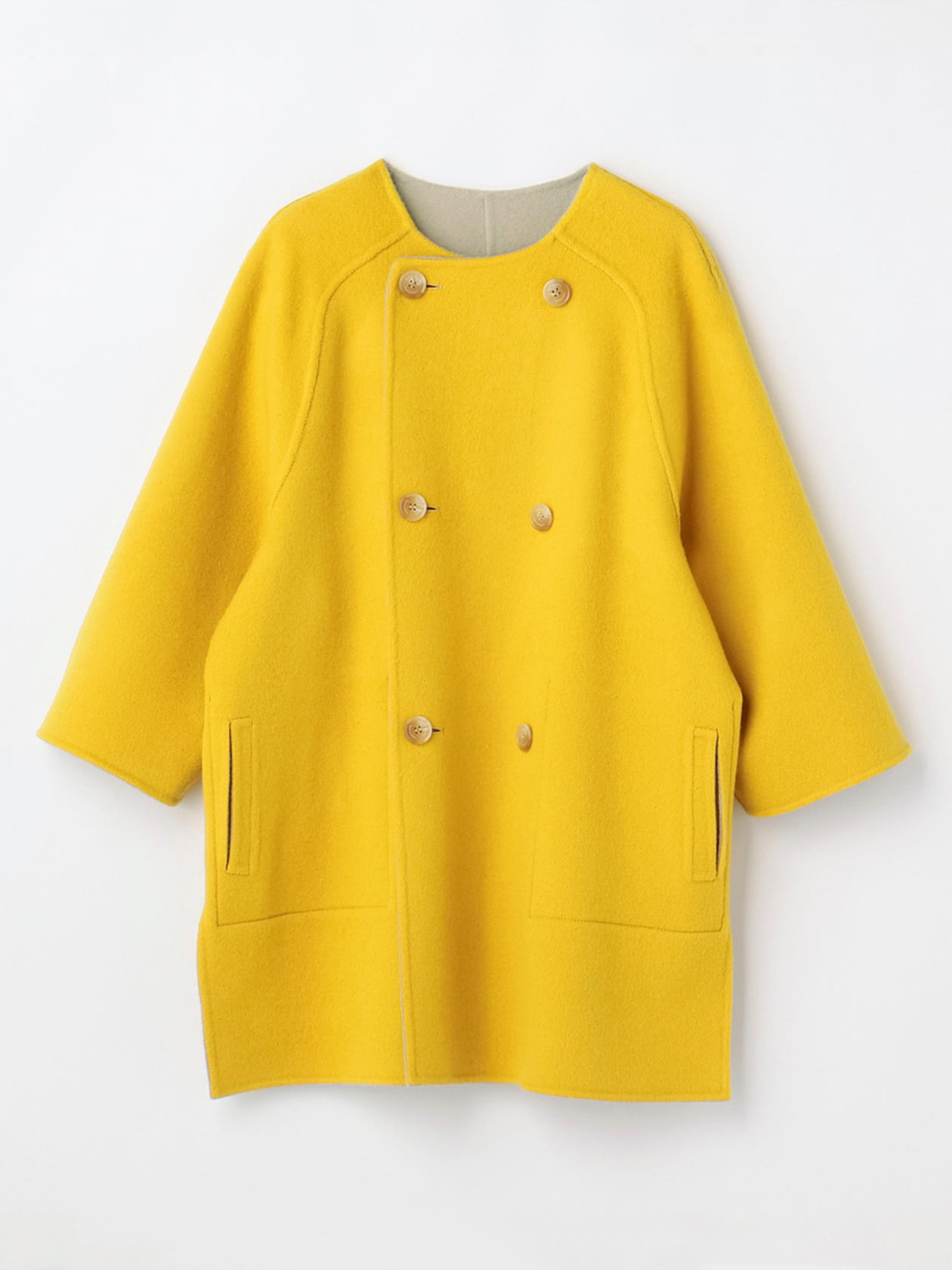 AQW】バイカラーダブルフェイスショートコート