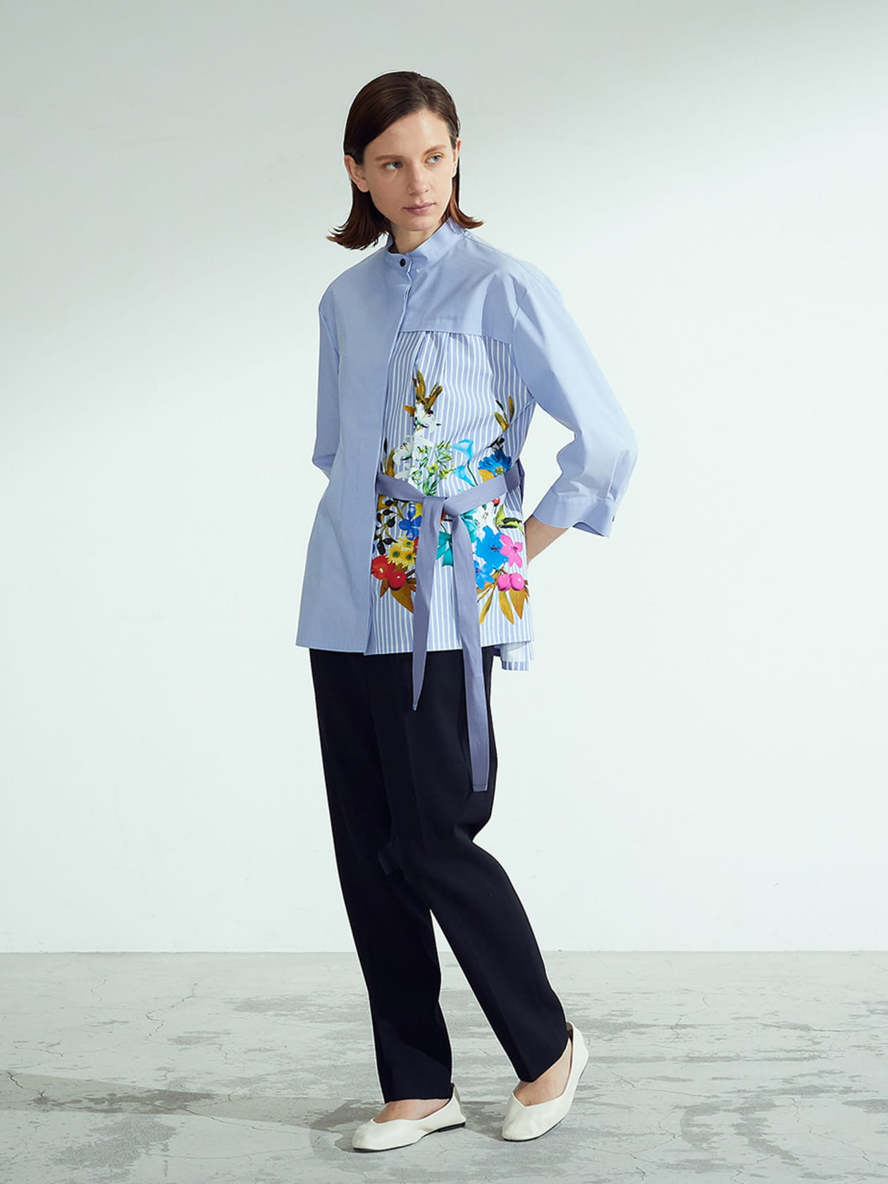 ♡Khaju フラワープリント2WAYブラウス♡ Khaju（カージュ）の「Khaju:フラワープリント2WAYブラウス◇（シャツ