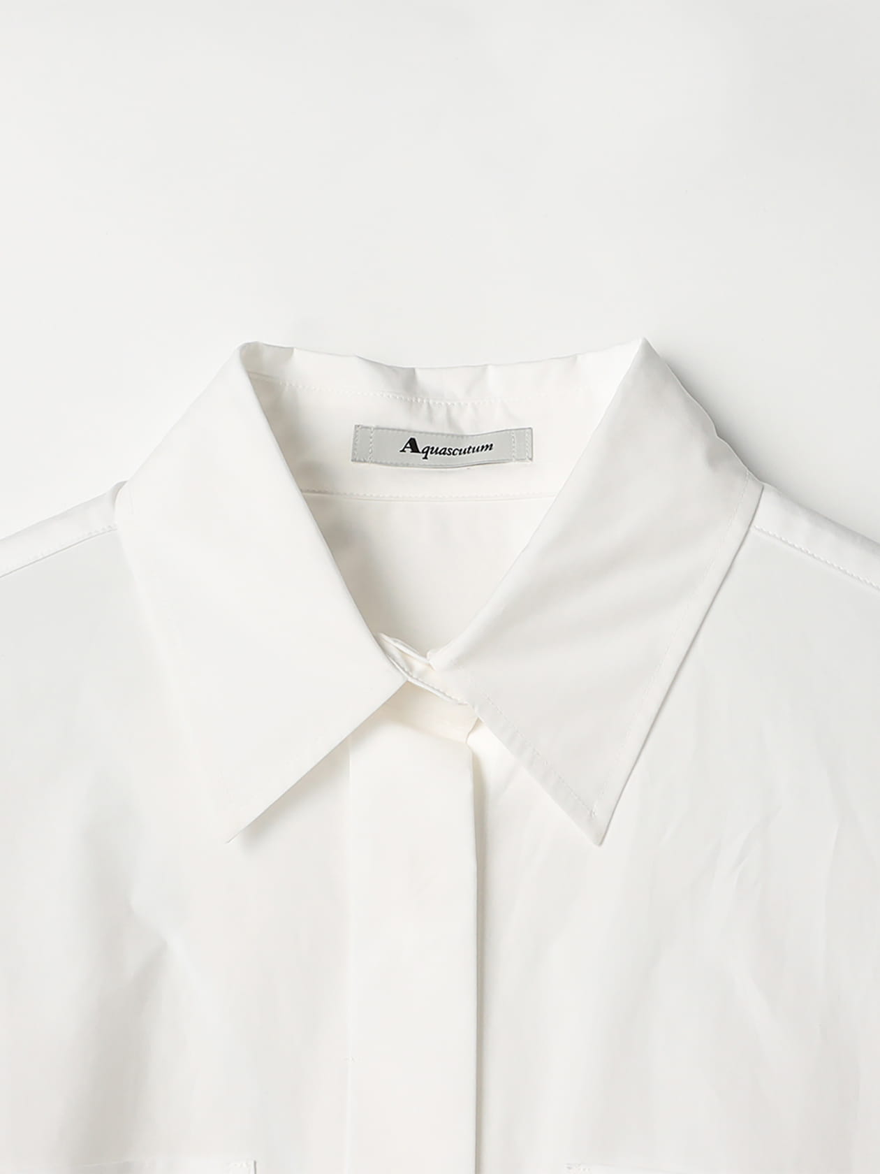 OPEN YY ホワイト ショート丈 シャツ 半袖 楽天市場】【オフホワイト】開襟シャツ半袖・ショート丈67cm水平