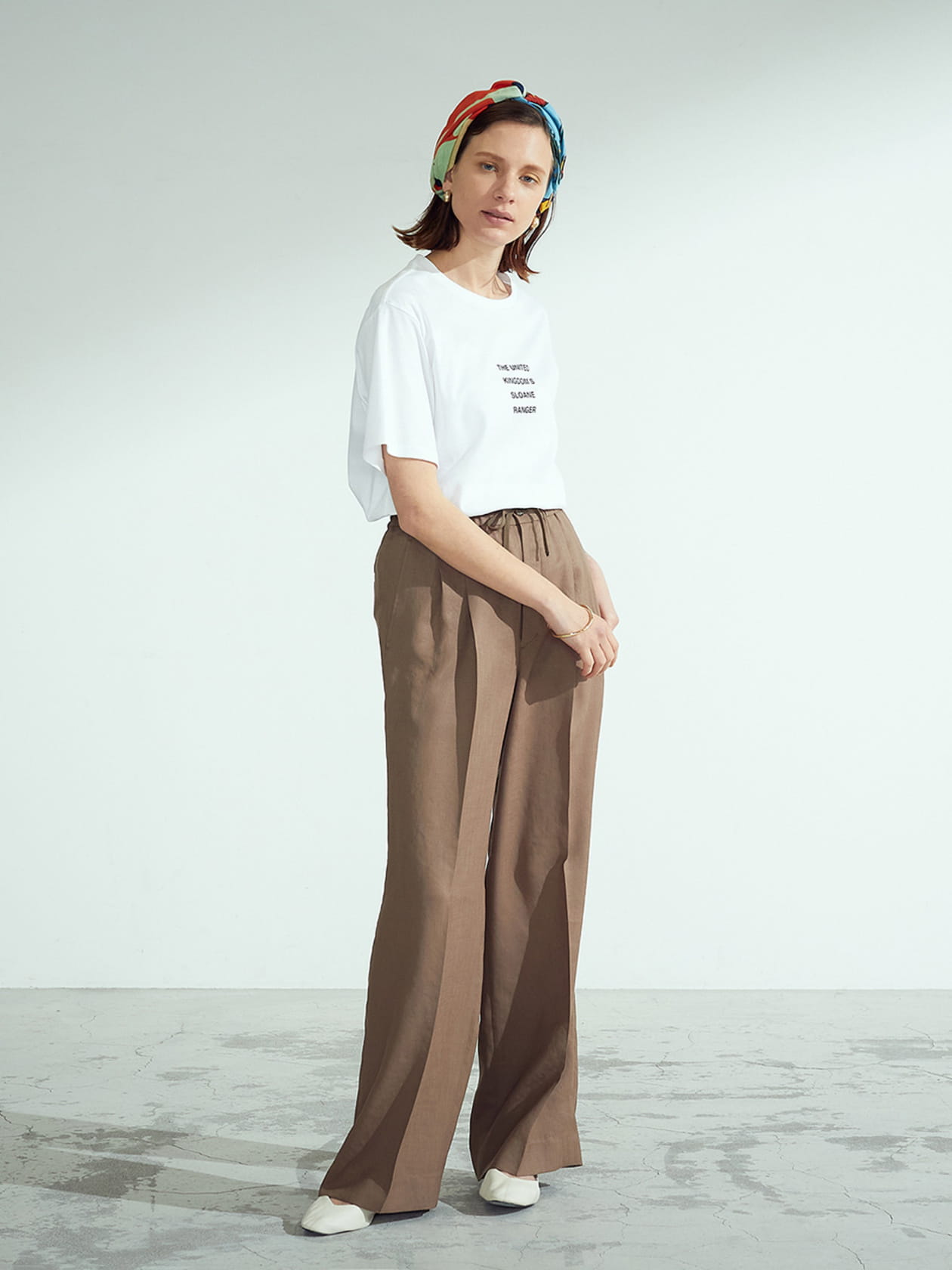 AQW】スラブツイルワイドパンツ