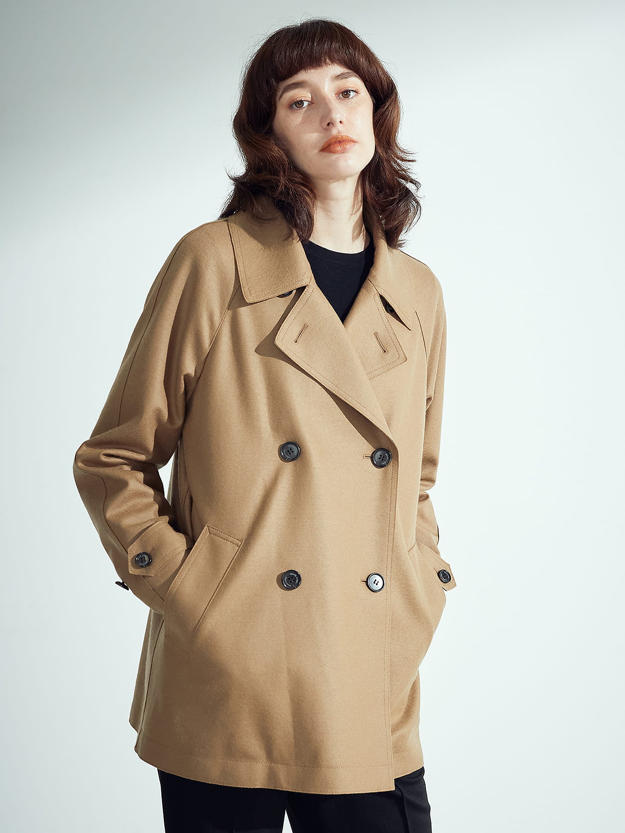 ソフトメルトン Aラインコート