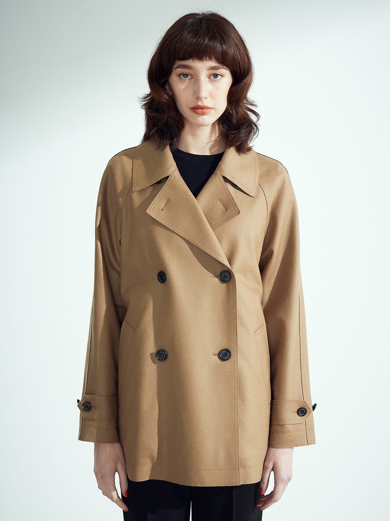 ソフトメルトンAラインコート ソフトメルトン Aラインコート