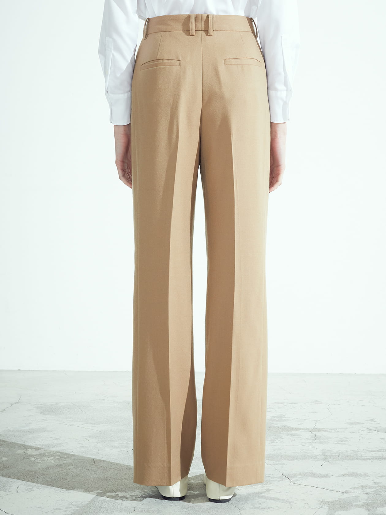 ハイカウントフラノ ワイドパンツ