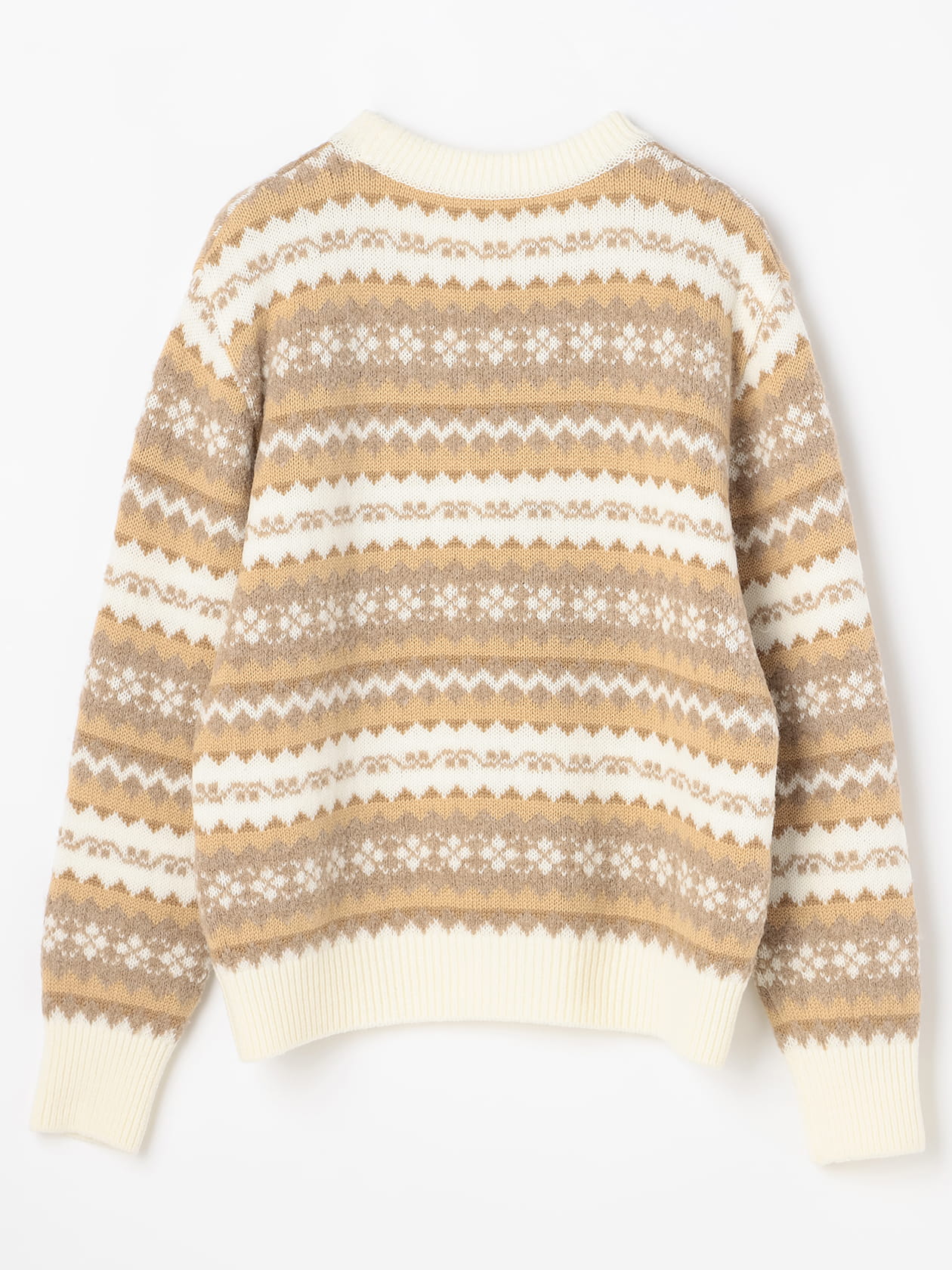 フェアアイルジャカードニット