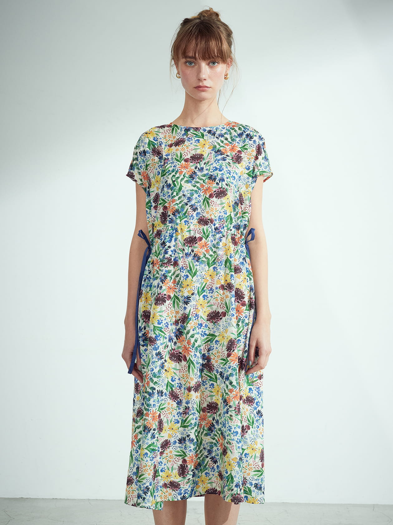 フラワープリントドレス