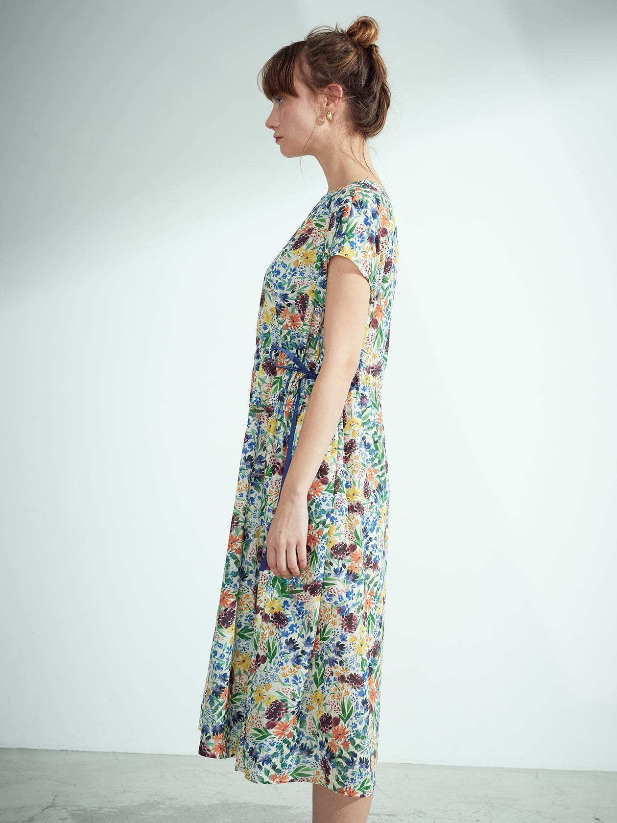 フラワープリントドレス