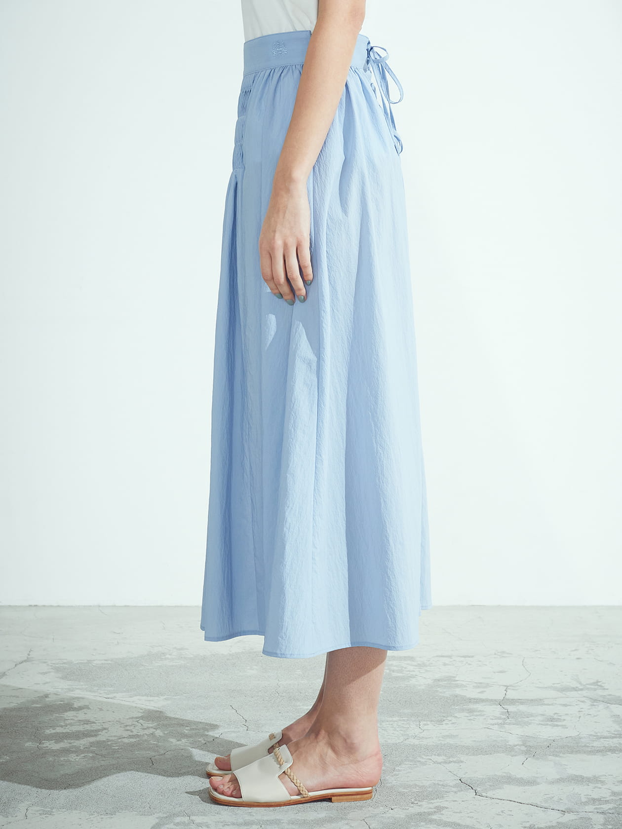 ピンタックロングスカート