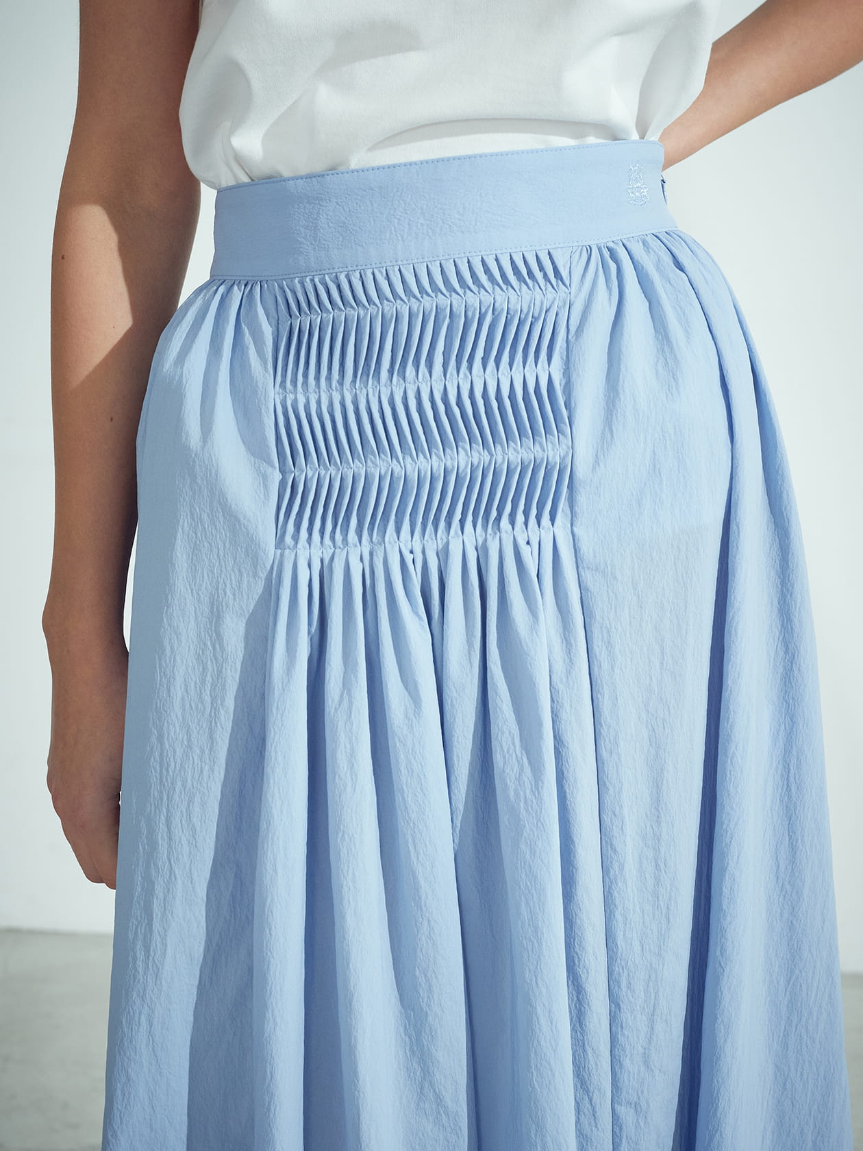 ピンタックロングスカート