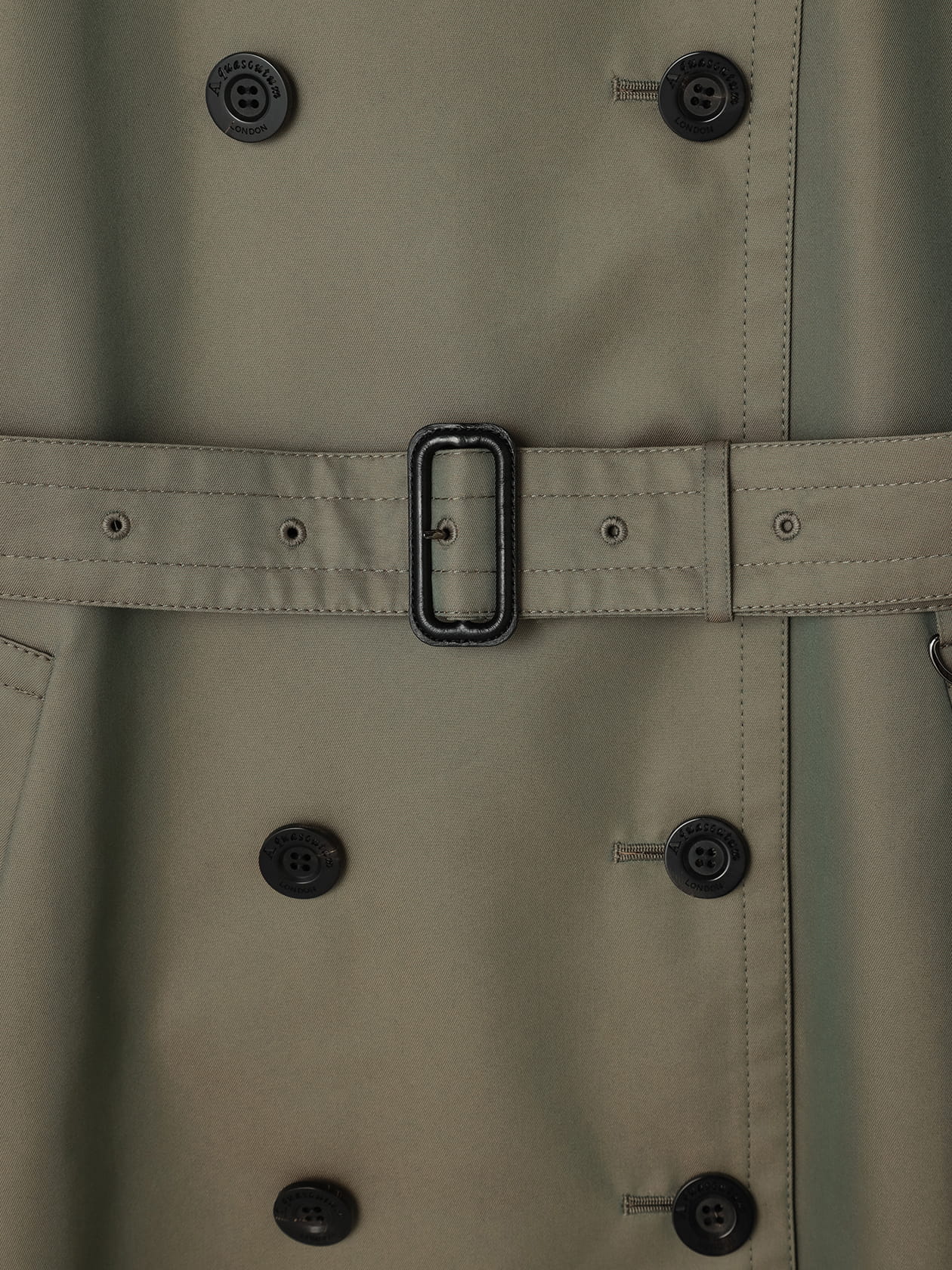 アクアブライトツイル トレンチ ロング