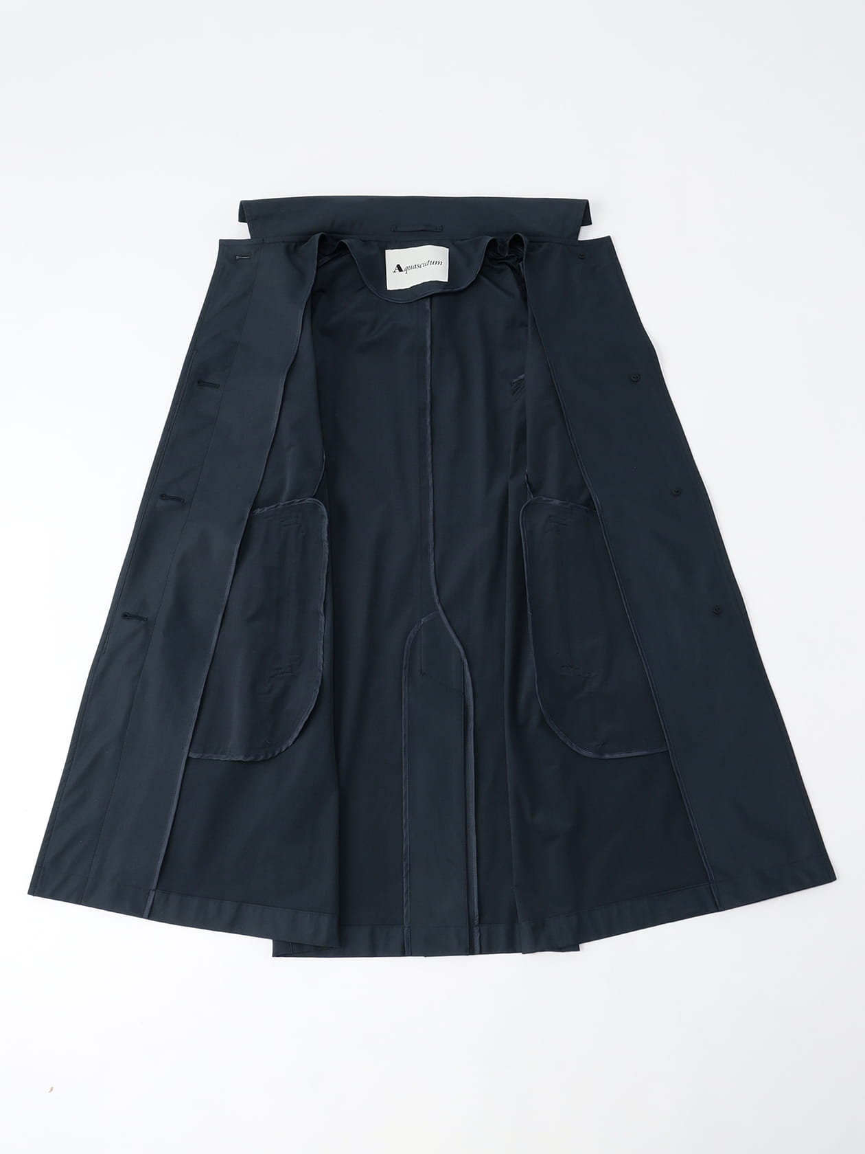 ストレッチタフタ 2WAYステンカラーコート