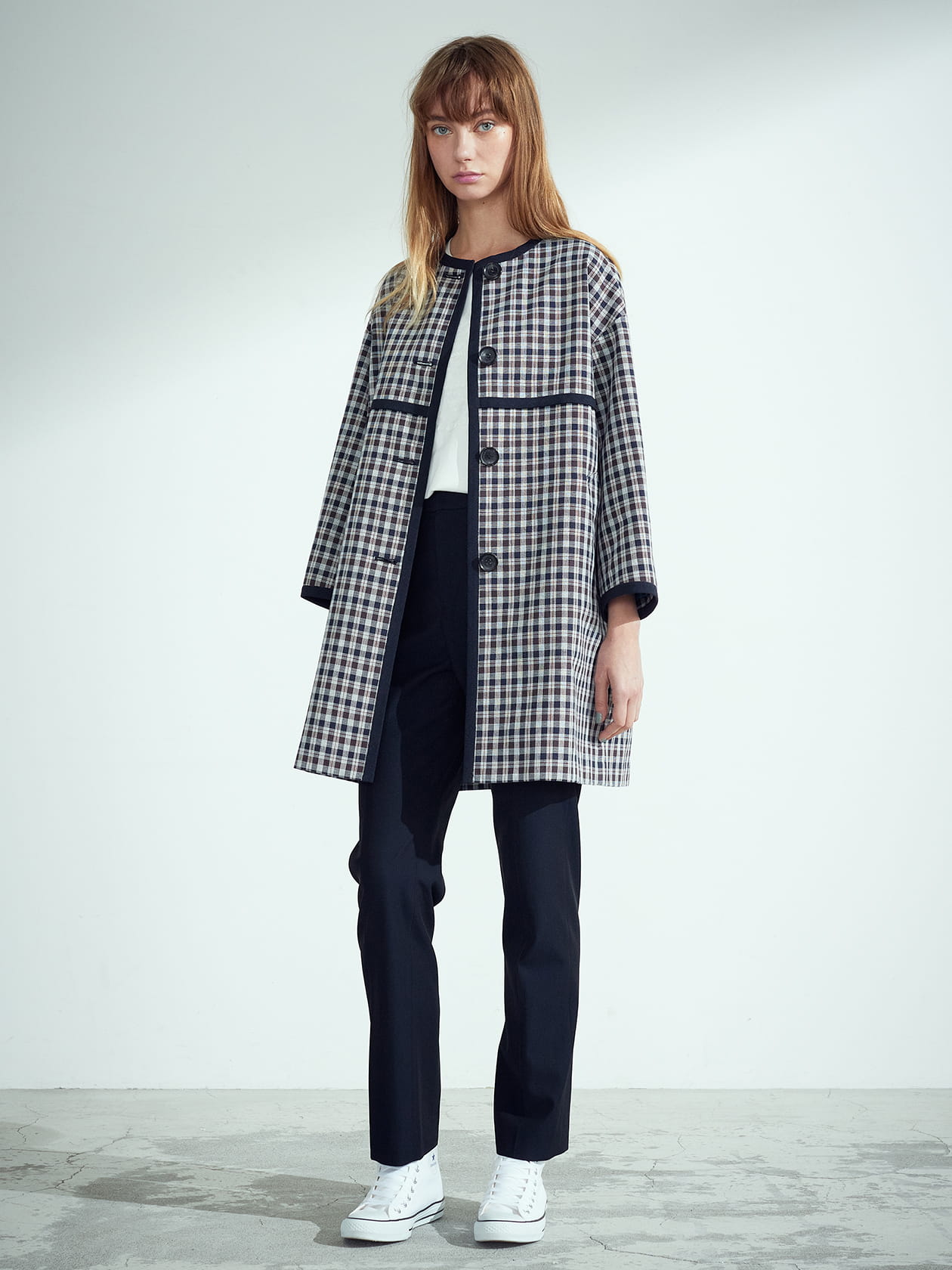 アパルトモン　チェックダブルコート　タグ付き新品 アパルトモン チェックダブルコート タグ付き新品