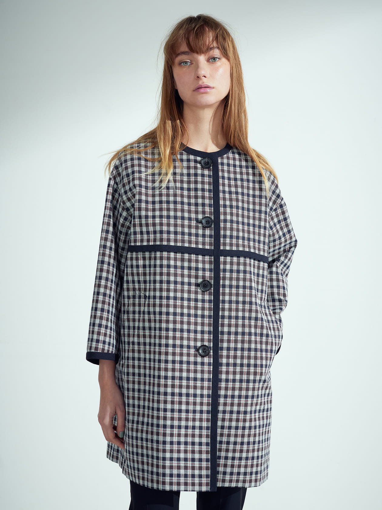 アパルトモン　チェックダブルコート　タグ付き新品 アパルトモン チェックダブルコート タグ付き新品