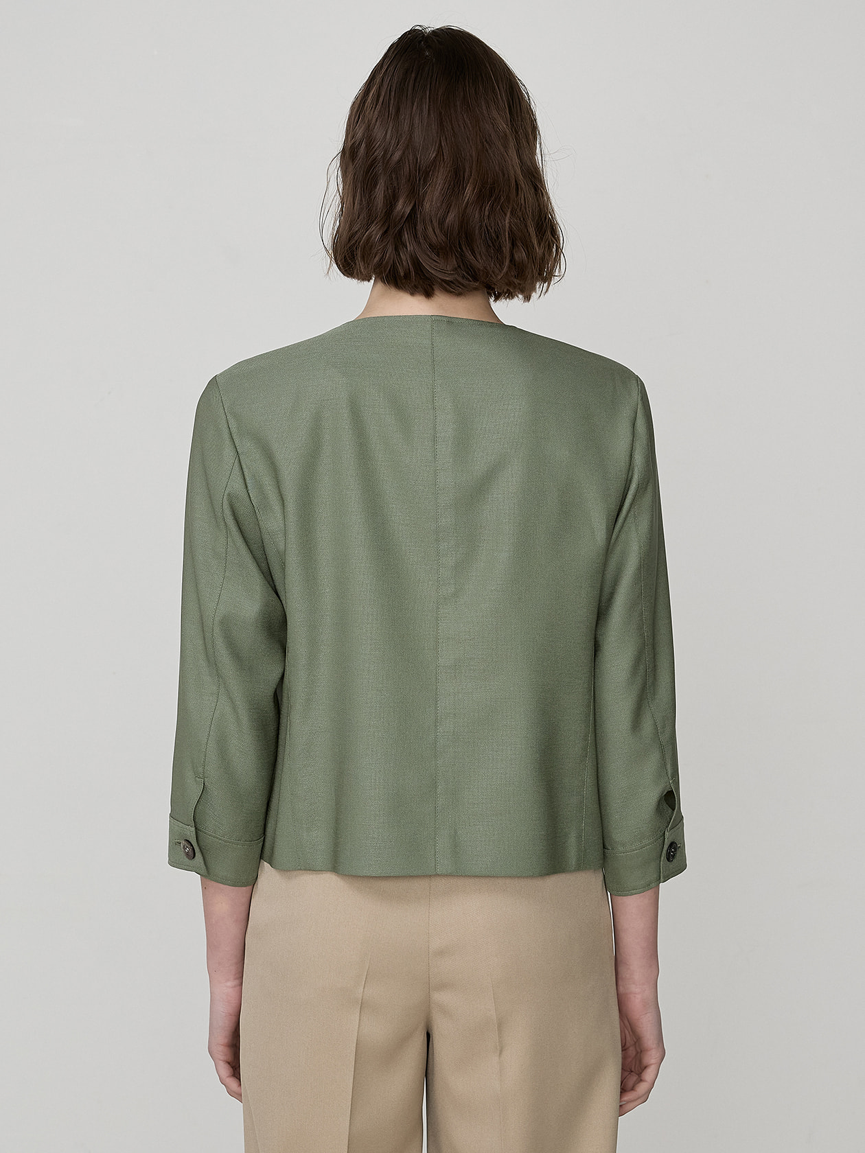 トレンチディティール ショートジャケット 