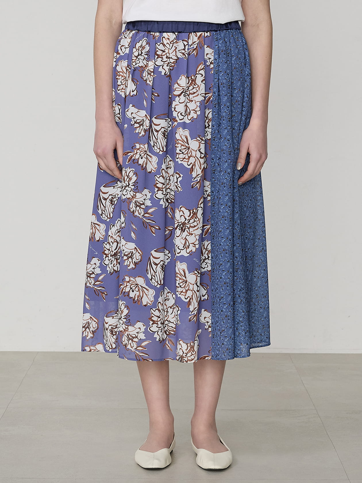 イングリッシュガーデンプリントスカート