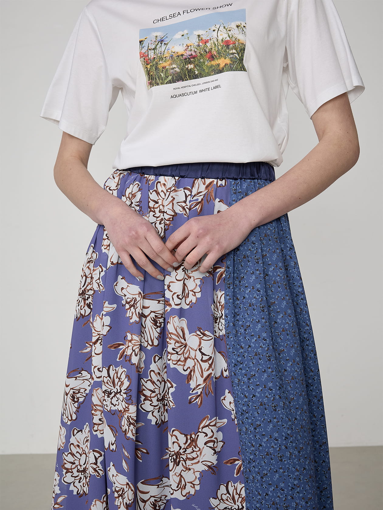 イングリッシュガーデンプリントスカート