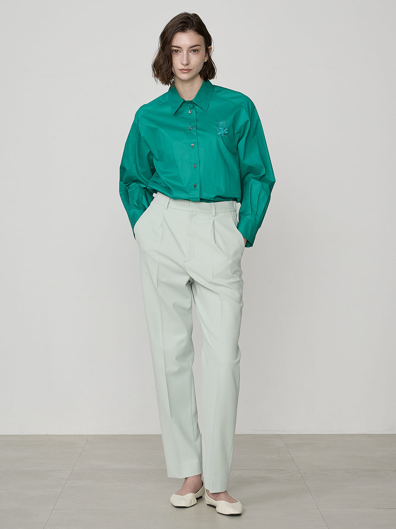 コットンライクツイルパンツ