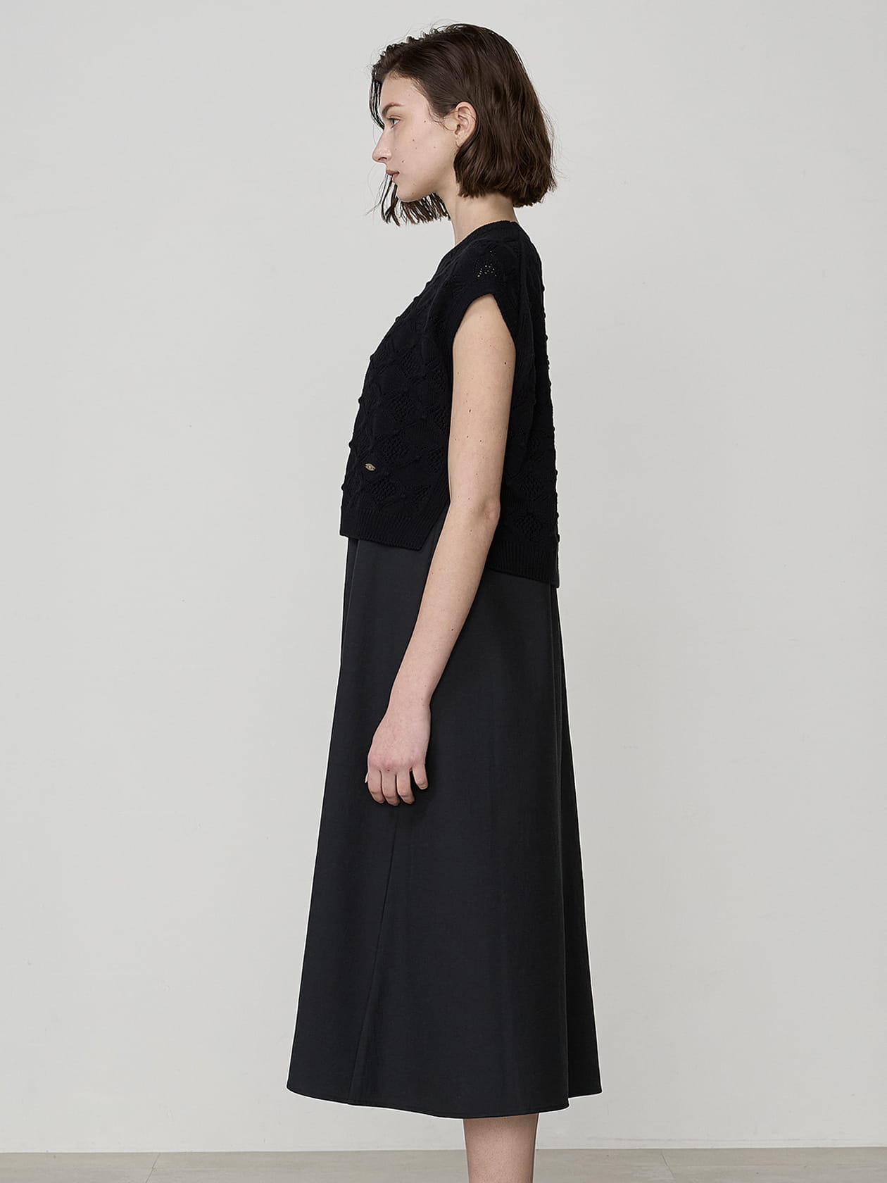美品 芽風 透かし編みロングベスト 白×黒 楽天市場】透かし編み フリンジロングベスト ベスト レディース