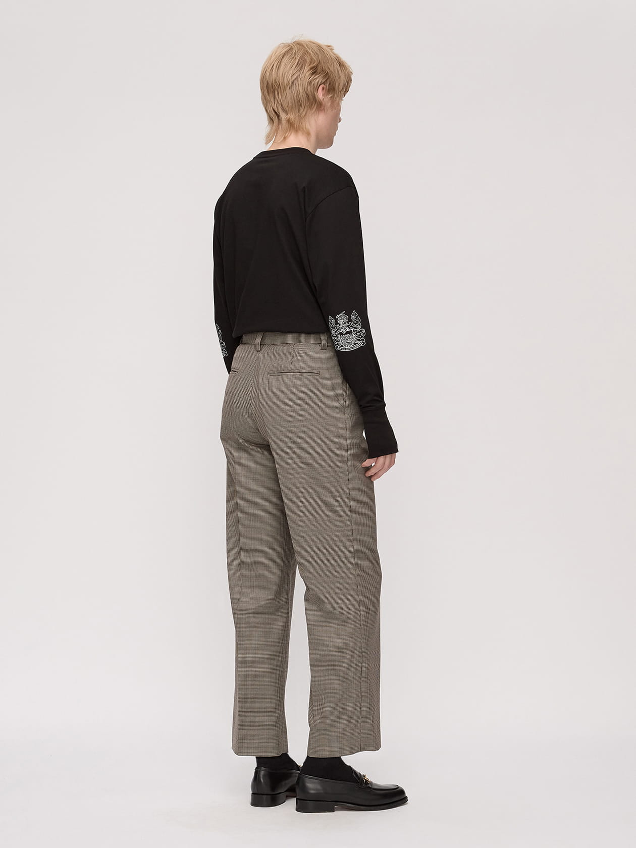【新品・2万円値引き】SANDREWS ハウンドトゥース柄 高級パンツ ハウンドトゥース パンツ|芽風 | Sensounico ONLINE STORE