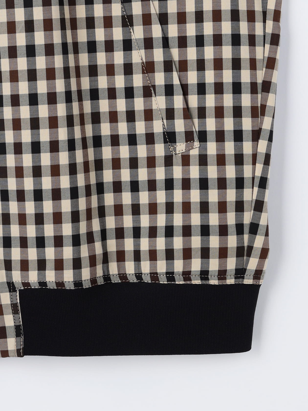 ホワイトレーベルチェック ブルゾン