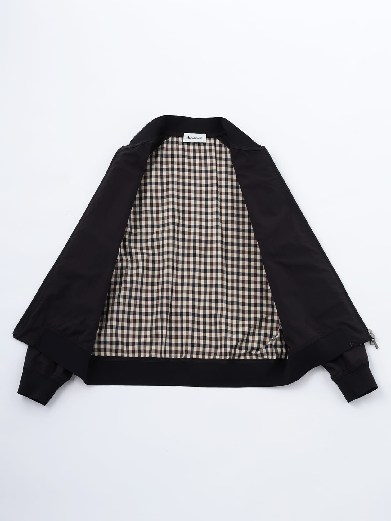 ホワイトレーベルチェック ブルゾン