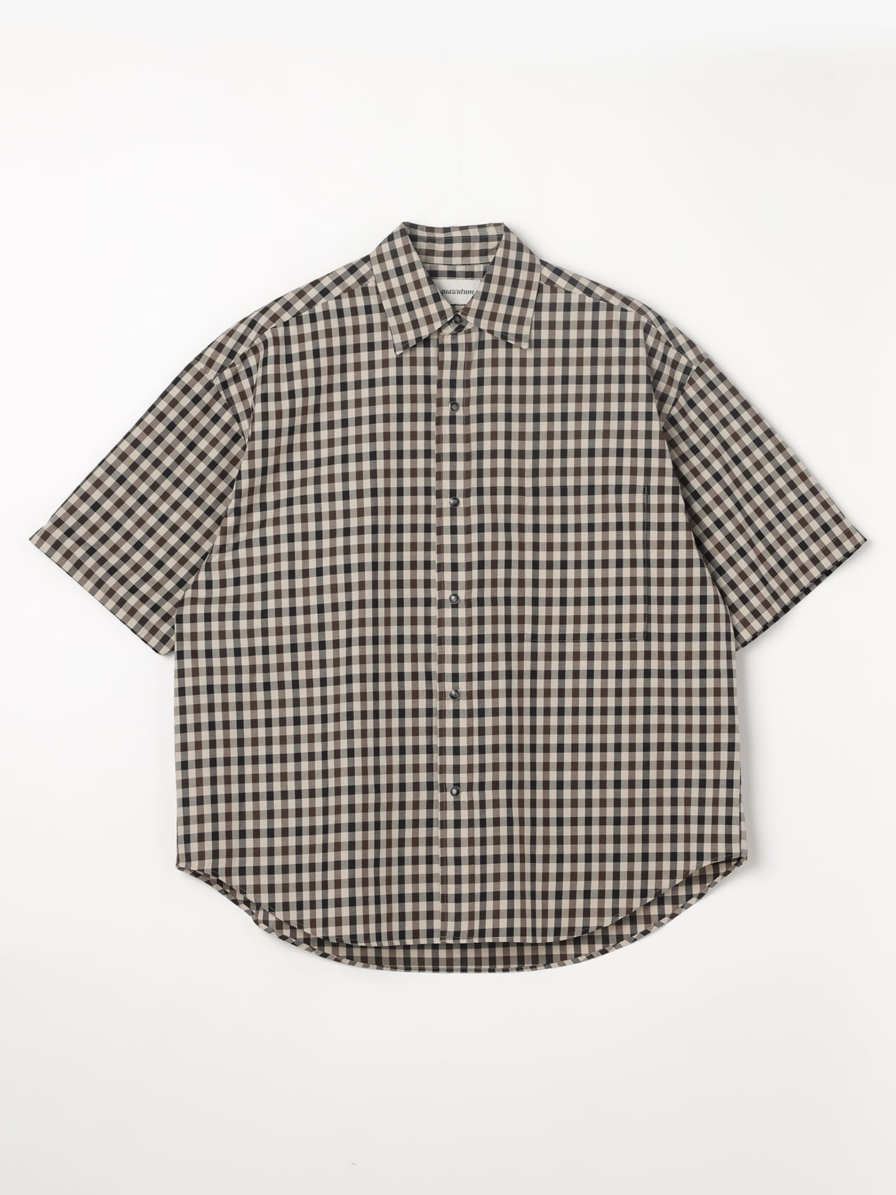 ホワイトレーベルチェック シャツ